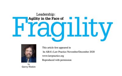 Leadership: Agility in the Face of Fragility